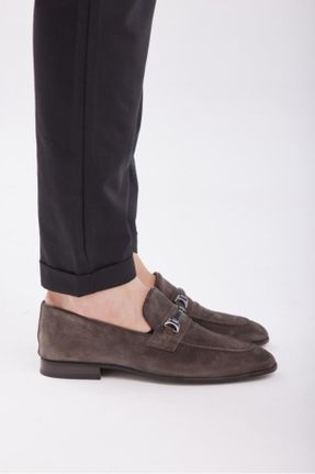 کفش کلاسیک قهوه ای مردانه چرم طبیعی کد 299132460