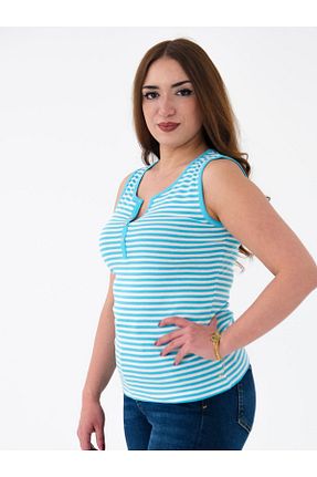 بلوز فیروزه ای زنانه رگولار Blues Outlet - کد 810331738