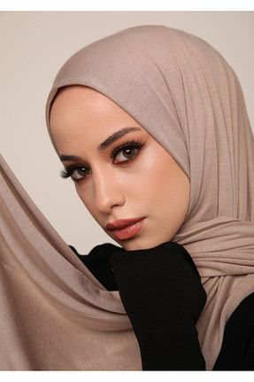 دستمال گردن قهوه ای زنانه پنبه ای YILDIZ İSTANBUL MODA - کد 810402107