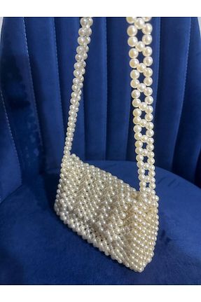 کیف مجلسی بژ زنانه پارچه ای Angel Elegans Design - کد 810443650