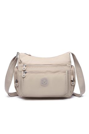 کیف پستچی بژ زنانه پارچه ای Smart Bags - کد 6624102