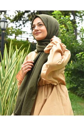 شال خاکی زنانه پنبه ای kuayscarfs - کد 108228643