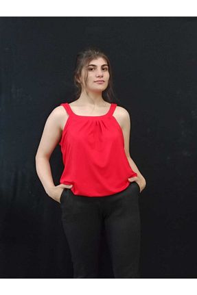 بلوز قرمز زنانه ساده Stitch Shop - کد 108421793