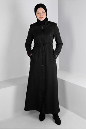 مانتو بلند حجاب مشکی زنانه Alvina - کد 793826556