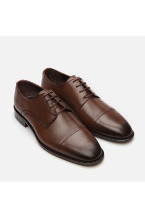کفش کلاسیک قهوه ای مردانه پاشنه کوتاه ( 4 - 1 cm ) پاشنه ساده کد 810015903