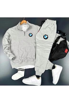 ست بالاتنه و پائین تنه طوسی زنانه بافتنی Moda Wear - کد 810013087