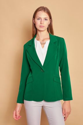 کت سبز زنانه رگولار پنبه (نخی) جفت درب بدون آستر کد 752896826