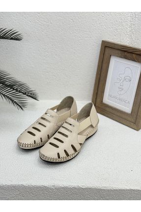 کفش کژوال بژ زنانه چرم خالص Venüs - کد 810061737