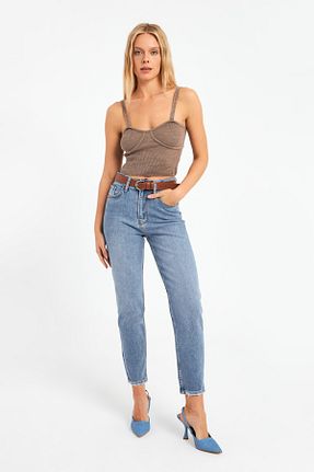 شلوار جین آبی زنانه پاچه تنگ CRC JEANS - کد 802181845