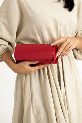 کیف مجلسی قرمز زنانه چرم لاکی bibags - کد 810404183