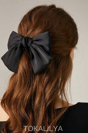 گیره سر مشکی زنانه ساتن TOKALİLYA - کد 474753965