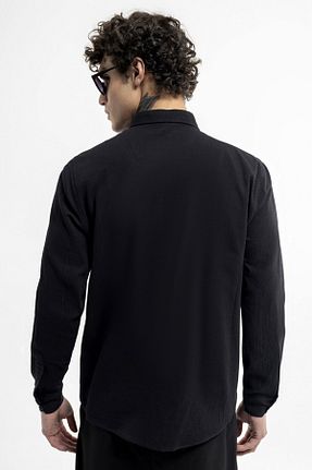 پیراهن مشکی مردانه اورسایز Loft - کد 810219690