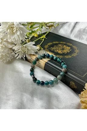 دستبند جواهر سبز زنانه سنگ طبیعی Elifsu Jewelry - کد 810236845