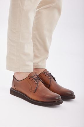کفش کژوال قهوه ای مردانه چرم طبیعی کد 305213710