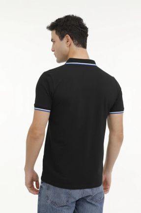 تی شرت مشکی مردانه اسلیم فیت یقه پولو کد 810794930