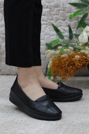 کفش کلاسیک مشکی زنانه چرم مصنوعی پاشنه کوتاه ( 4 - 1 cm ) پاشنه ساده کد 810869339