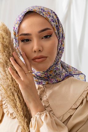 روسری بنفش %100 پنبه Silk Home - کد 641247994