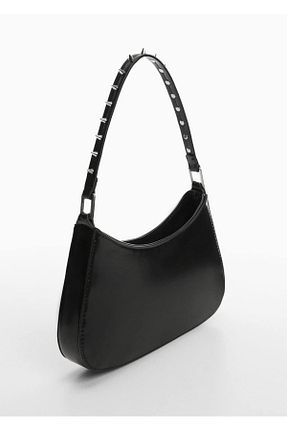 کیف دوشی مشکی زنانه پارچه ای MANGO - کد 772616814