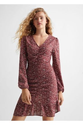 لباس زرشکی زنانه بافتنی رگولار آستین-بلند کد 774444121