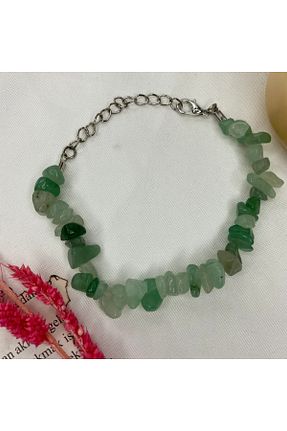 دستبند جواهر سبز زنانه سنگ طبیعی Elifsu Jewelry - کد 810776487