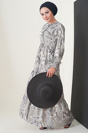 لباس حجاب طوسی زنانه رگولار Bigdart - کد 309515247
