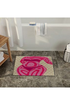 پادری حمام صورتی 1 پارچه Rugs Modern Halı - کد 810678391