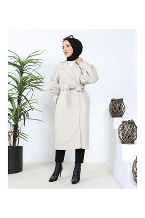 ترنچکت بژ زنانه پلی استر nacar çarşı - کد 810785967