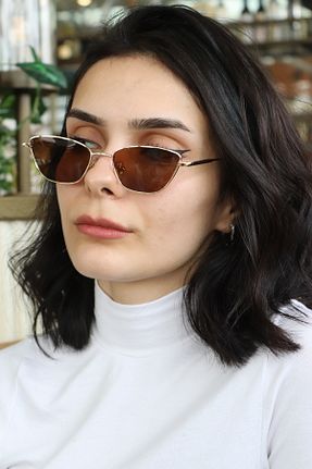 عینک آفتابی قهوه ای زنانه UV400 LOOKUP NEW - کد 810867042