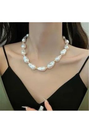 گردنبند جواهر سفید زنانه کد 811039581