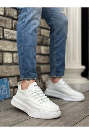 کفش اسنیکر سفید مردانه بند دار ZMMODA - کد 811186702