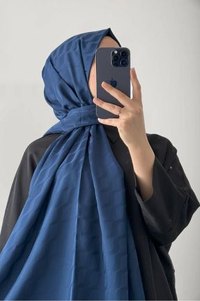 شال سرمه ای زنانه LotuScarff - کد 811205686