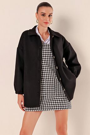پیراهن مشکی زنانه اورسایز Bigdart - کد 775842560