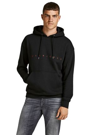 سوئیشرت مشکی مردانه ساده Jack & Jones - کد 132806110