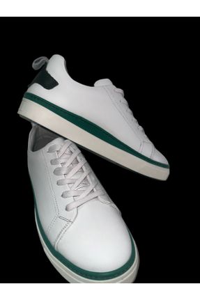کفش کژوال سفید مردانه چرم طبیعی پاشنه کوتاه ( 4 - 1 cm ) پاشنه ساده کد 799645762