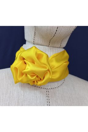 دستمال گردن زرد زنانه پلی استر es moda shop - کد 808419737
