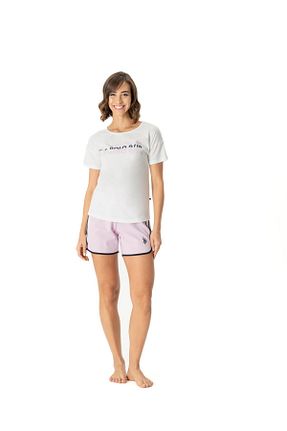 ست لباس راحتی نباتی زنانه چاپی U.S. Polo Assn. - کد 810801695