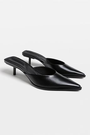 کفش پاشنه بلند کلاسیک مشکی زنانه پلی اورتان پاشنه نازک پاشنه متوسط ( 5 - 9 cm ) کد 811030239