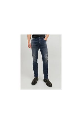 شلوار جین آبی مردانه پاچه لوله تفنگی Jack & Jones - کد 230383249