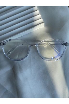 عینک محافظ نور آبی نارنجی زنانه مات washi eyewear - کد 811530867