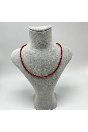 گردنبند نقره قرمز زنانه 925 عیار YILDIZ DOĞAL TAŞ - کد 811550079