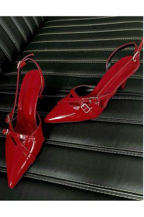 کفش استایلتو قرمز پاشنه نازک پاشنه متوسط ( 5 - 9 cm ) کد 811879350