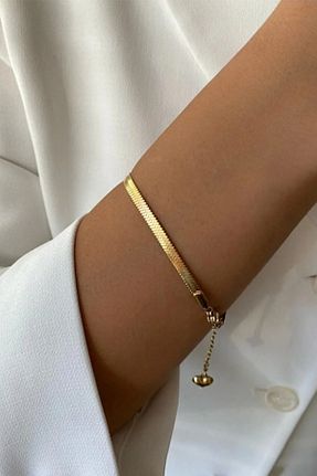 گردنبند استیل ( فولاد ) طلائی زنانه استیل (فولاد) Jeylin - کد 811278714