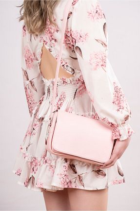 کیف دوشی صورتی زنانه چرم خالص CüzCan - کد 694332727