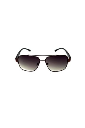 عینک آفتابی مشکی مردانه 58 UV400 فلزی مات قطره ای کد 459386397