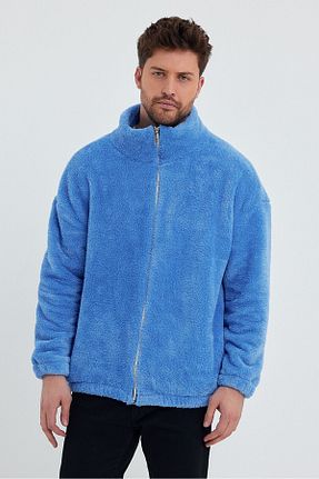 سوئیشرت آبی زنانه بافت دار kef clothing - کد 796841799