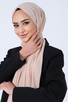 شال بژ زنانه پلی استر کد 811782333