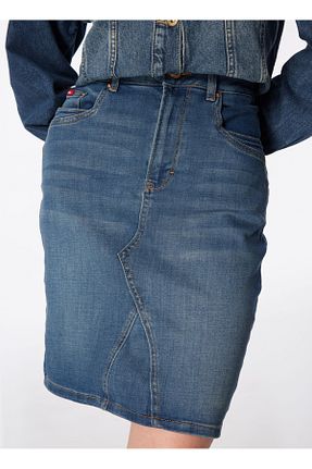 دامن آبی زنانه جین Lee Cooper - کد 812040205
