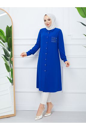 تونیک حجاب سرمه ای زنانه بافتنی BELLİNA - کد 811855580