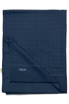 شال سرمه ای زنانه پنبه پلی استر Aker - کد 784816935