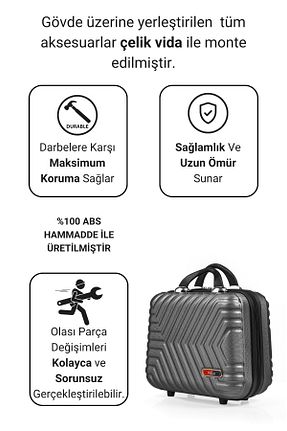 ساک و چمدان طوسی زنانه G&D Polo Suitcase - کد 811401438